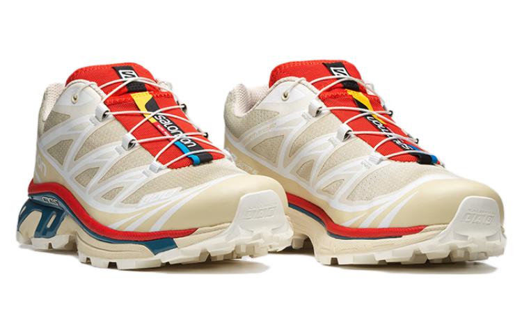 SALOMON XT-6 'Almond Milk Aurora Red'