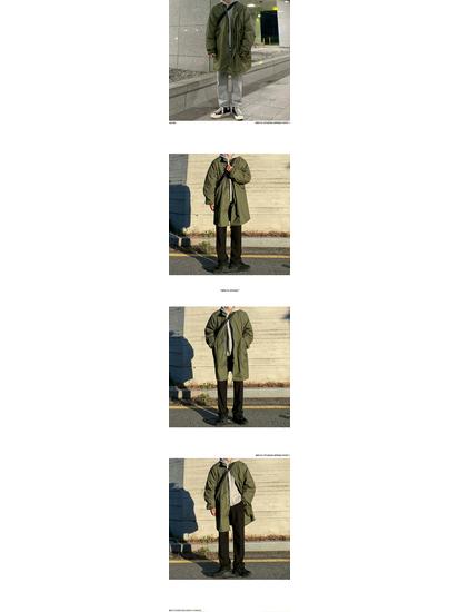 MYQ Herren Winter Mittellange Dicke Baumwolljacke - Koreanischer & Japanischer Stil Windjacke