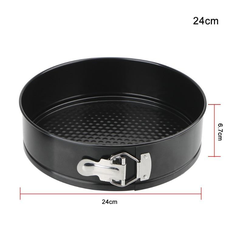 Nonstick Carbon Steel Cake Pan with Removable Bottom Ideal for Cheesecake and Bread Baking Oven and Air Fryer Safe Baking Tool