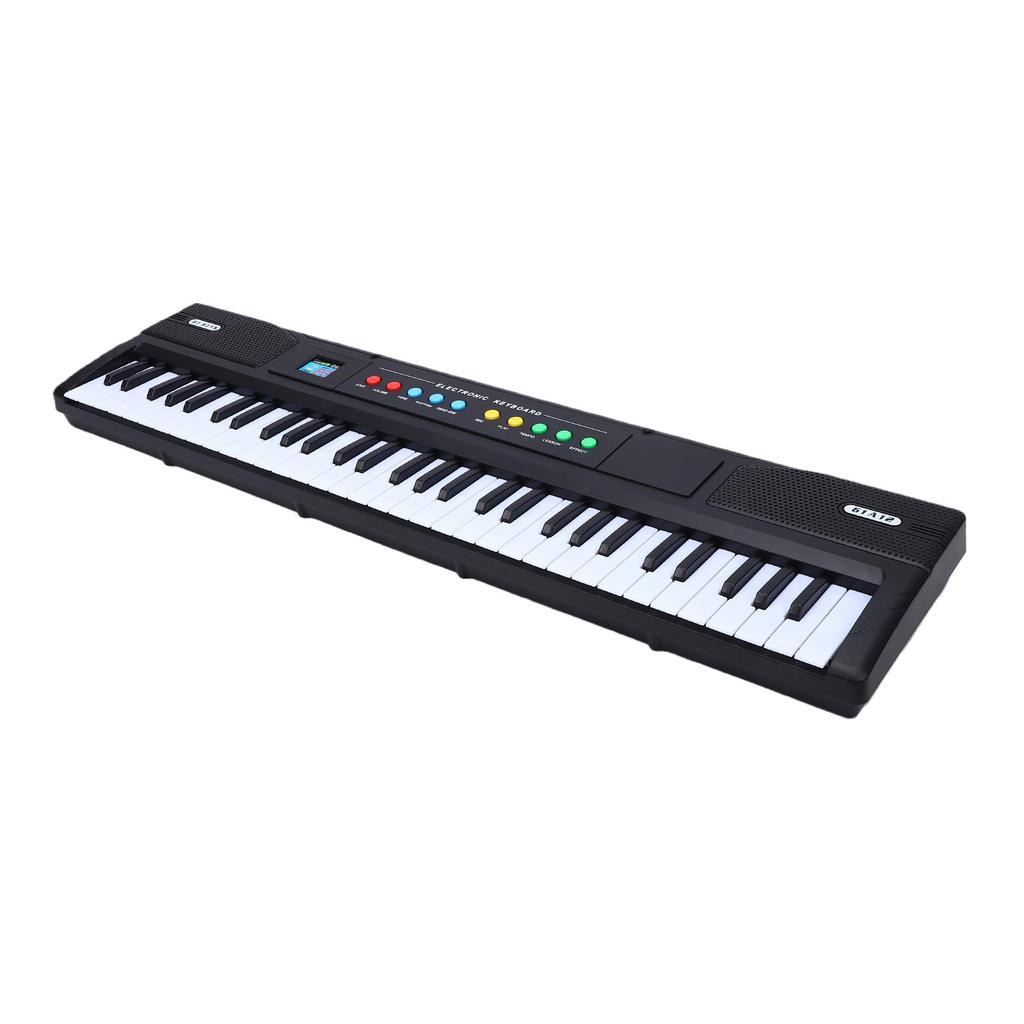 61 Key Electronic Keyboard Piano 8 Tones 16 Rhythms Recording Playback with Mic Teaching Mode Portable Music Keyboard