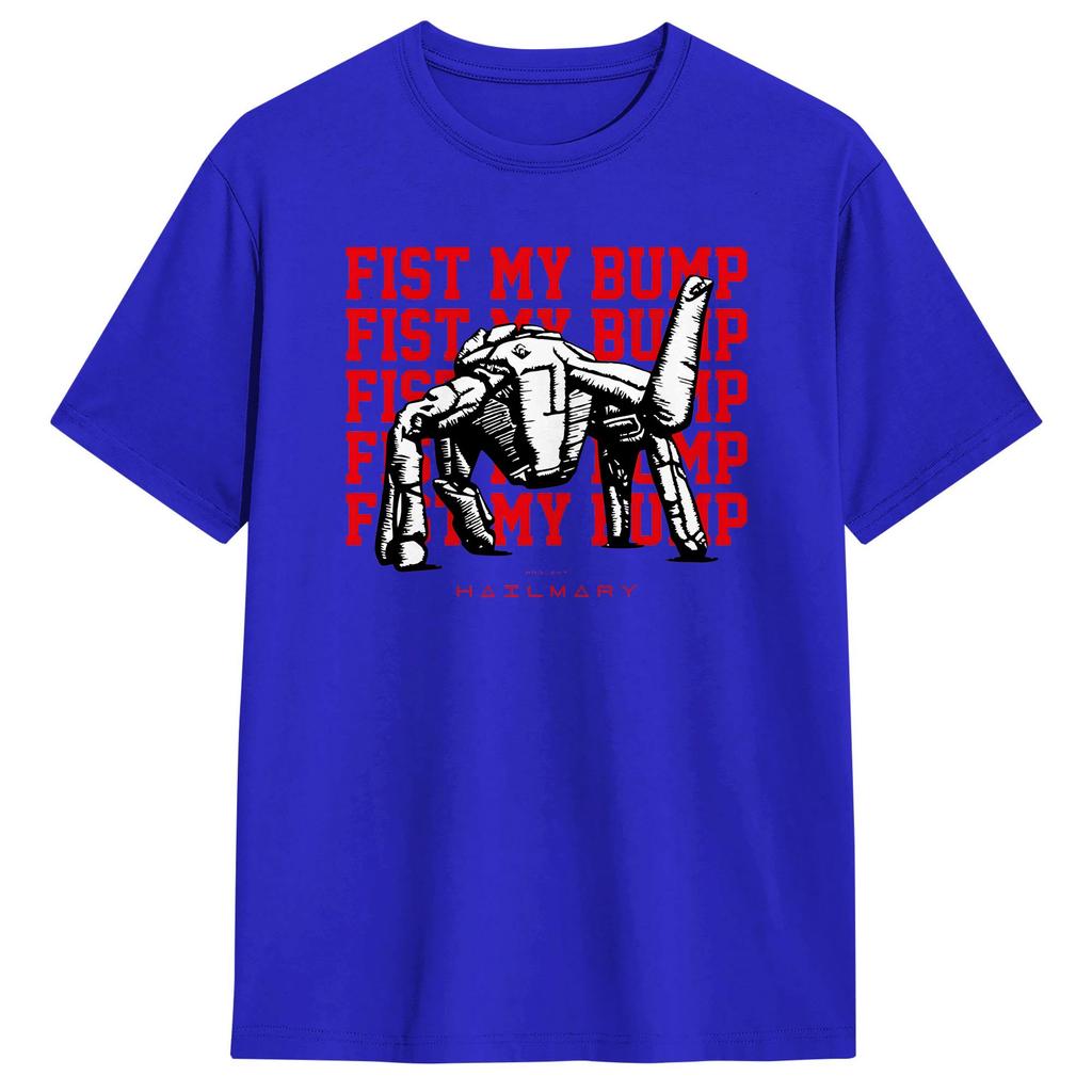 Project Hail Mary Movie Fist My Bump TShirt Unisexs Street Style T Shirts Summer O Neck Harajuku Tee Shirt Hot Sale Oversized Tops