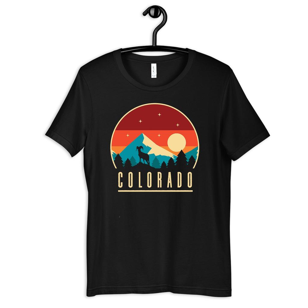 Colorado Mountains T-Shirt, Big Horned Sheep T-shirt, Women's Tees, Kids Shirt, Toddler Tee,T-shirt, T-shirt