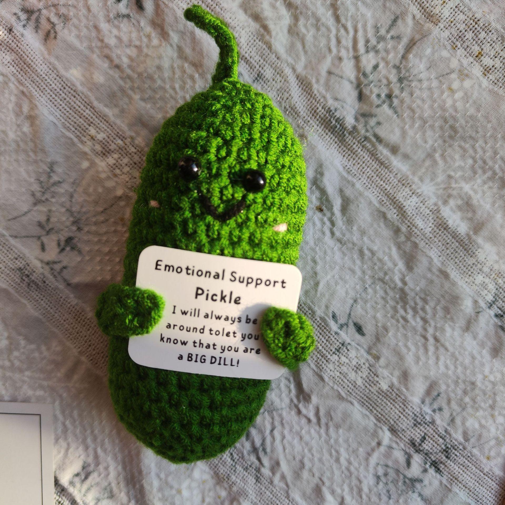 Emotional Cucumber Hand-woven Potato Positive Energy Ornaments Wool Crochet Product
