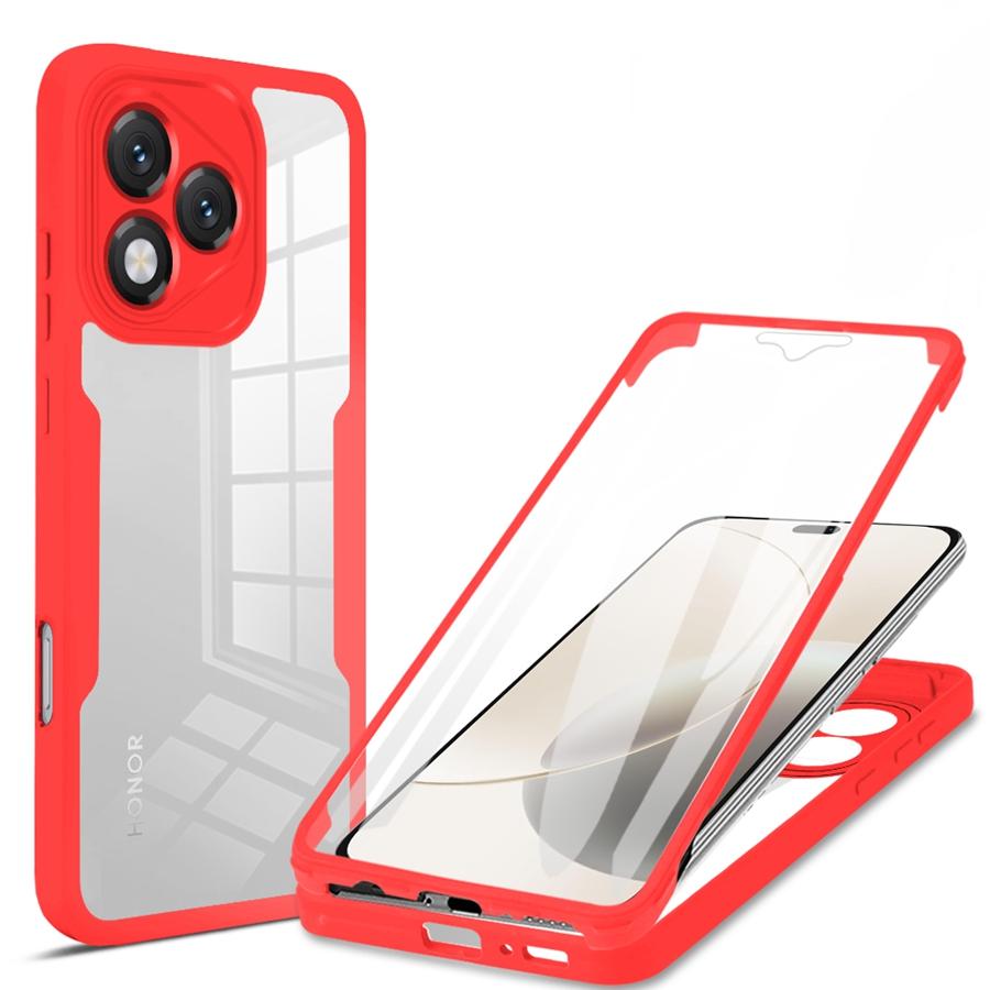 

Front + Back Protect ShockProof Case For Honor X6C X7D X9C X8D X5C Plus 600 400 Lite Smart Magic 8 7 Pro 360 Degrees Cover For Honor 600 Lite червоний