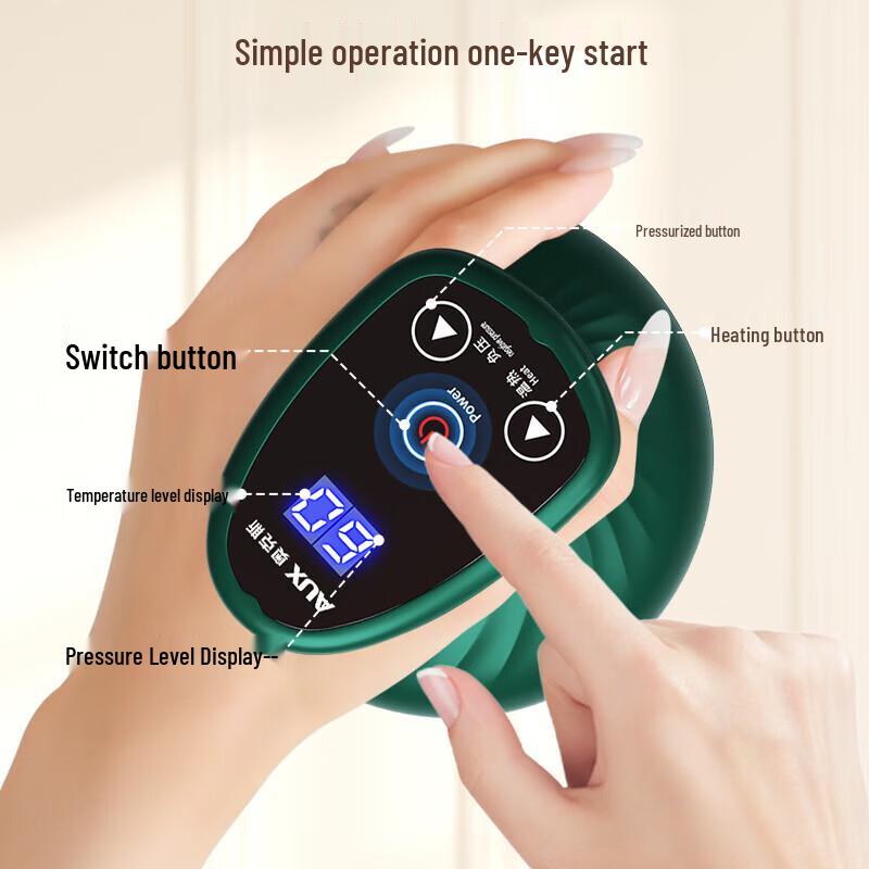 Aux Wireless Electric Back Massager with Gua Sha, Cupping, and Heat CN Plug (adapter Included)