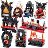 Blocos de Construção MOC Castelo de Vampiro Série de Halloween Tijolos Medievais Piano Mesa de Jantar Trono Carruagem Conjunto de Brinquedos Modelo