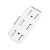 10pcs Power Strips Mounts with Strong Adhesive Not Drill Socket Brackets Wall Mounted Power Strips Brackets Simple Installs