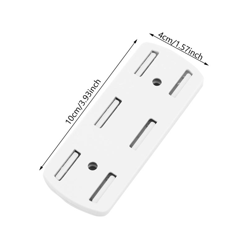10pcs Power Strips Mounts with Strong Adhesive Not Drill Socket Brackets Wall Mounted Power Strips Brackets Simple Installs
