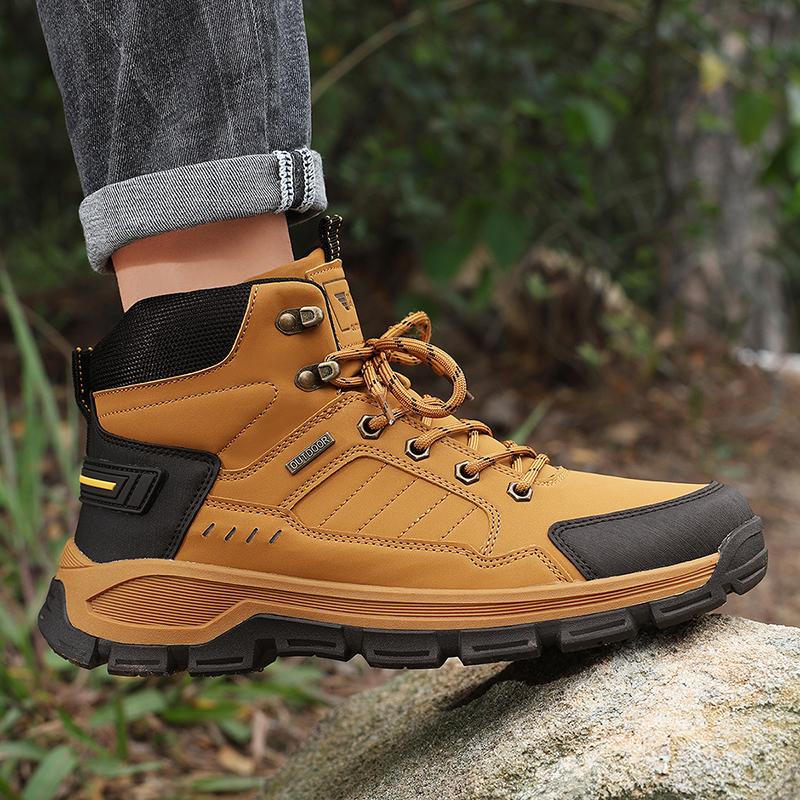 Men's outdoor hiking shoes four seasons new non-slip wear-resistant comfort walking sneakers fashion youth sports casual shoes