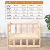 Elevated Solid Wood Pet Bed 4-Season Breathable Dog Kennel Ground Moisture-proof House for Small Dog & Cat Indoor Pet Furniture