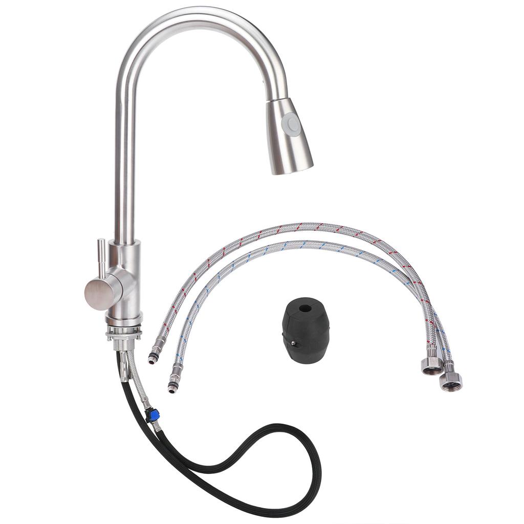G3/8 Küchenmischbatterie Dual Water Outlet Pull Out Sprayer Teleskop Spüle Wasserhahn Wasserhahn