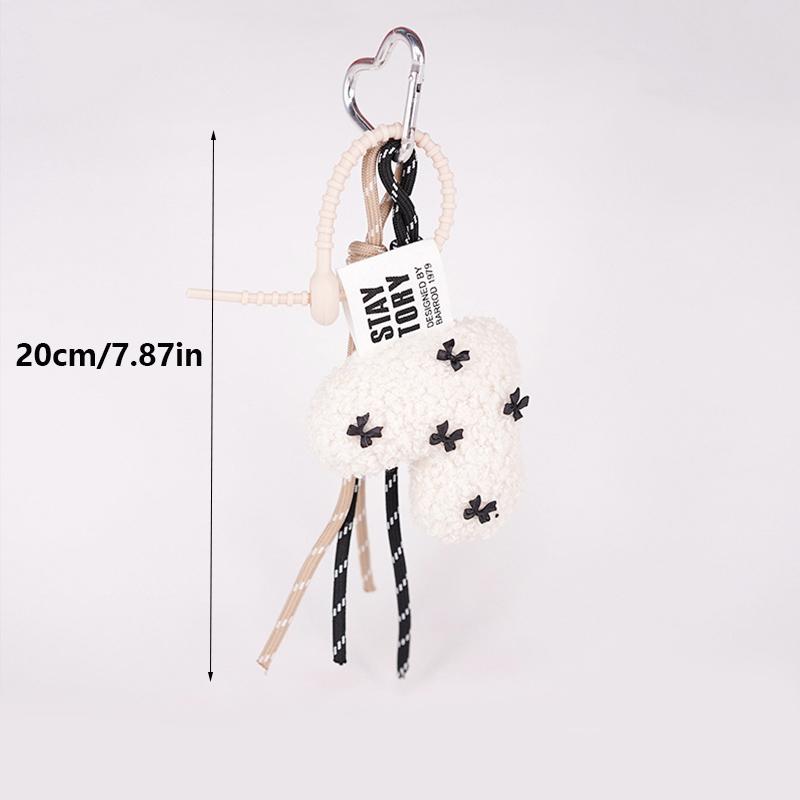 Yogodlns New Cartoon Bow Love Shape For Women Y2k Bag Pendant Couple Gift Decoration Bag Accessories