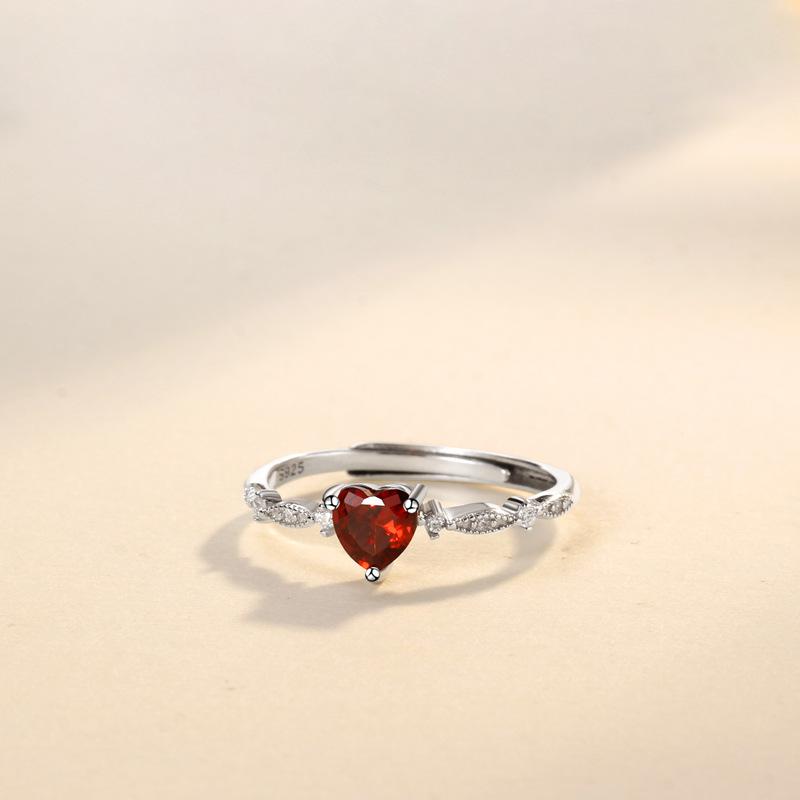 Love Ruby Korean Version of Personalized Index Finger Ring Design Sense Niche Simple Cold Wind Ring Women