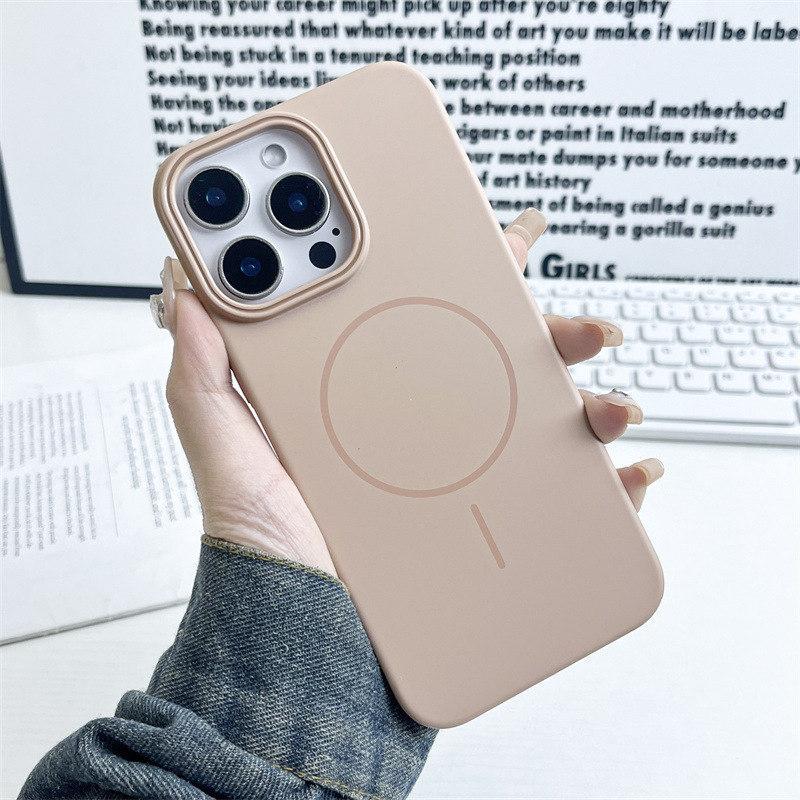 Luxury Skin Touch Scrub PCFor Magsafe Wireless Charging Case For iPhone 16 15 14 13 12 11 Pro Max Plus Magnetic Colorful Cover