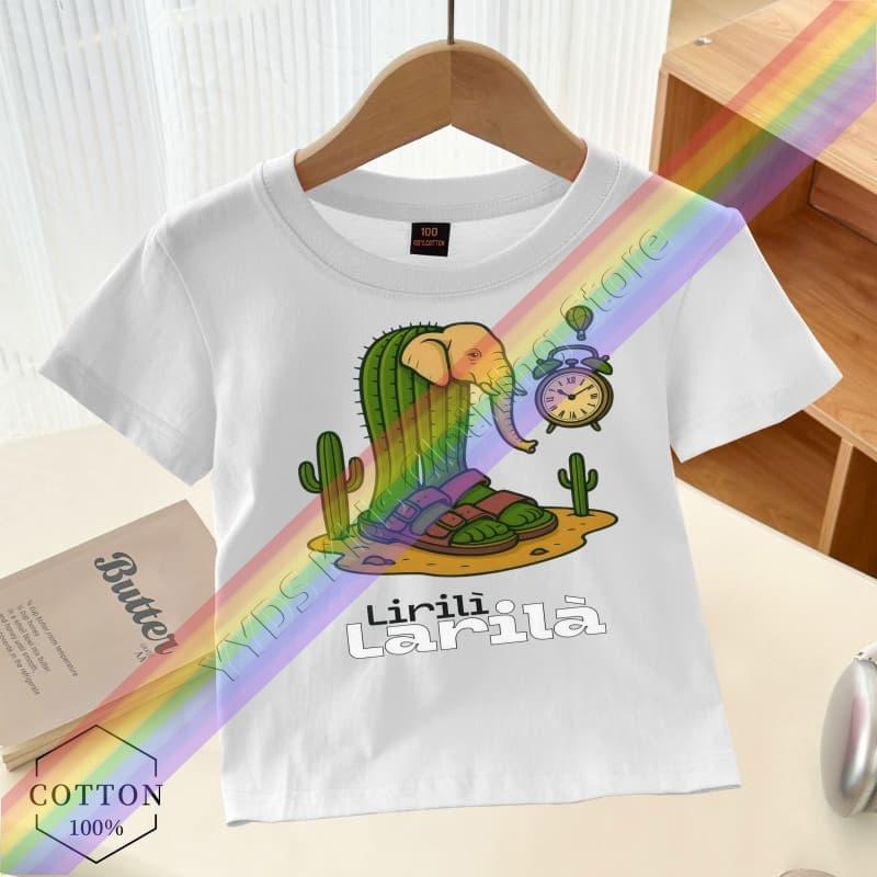 Jungen Mädchen Hirnfäule Italien Kinder T-Shirt Lustiger Cappuccino Assassino Aufdruck T-Shirt Kurzarm Rundhals Kinder Humorvolle Streetwear