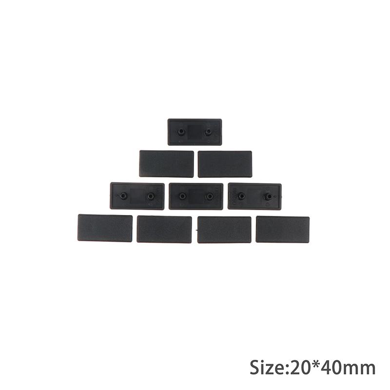 

10 шт. 2020 3030 3060 4040 4080 4545 Пластиковая торцевая крышка, черная для алюминиевого профиля ЕС 20x40mm