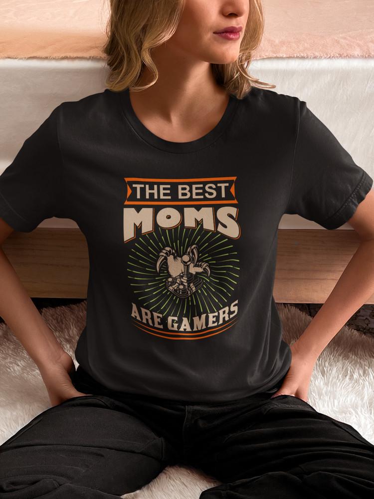 

Best Moms Are Gamers T-Shirt Funny Gift for Gamer Mom Women Mother’s Day Tee M
