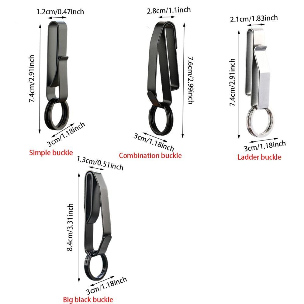Anti-Lost Car Key Holder Carabiner Clip Keychain Belt Hanger Hook Tool Car Key Buckle Bag Strap