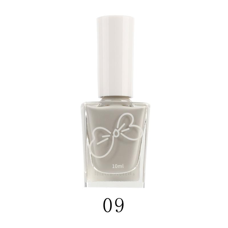 Oil-based Nail Polish No Bake Fast Drying Non-peelable Non-slip Safe Odorless Nude Color Nail Salon Nail Polish