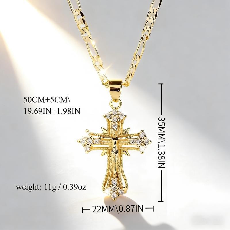 Women's Light Luxury Religious Cross Pendant Sweater Chain - Versatile, High-End Feel, Niche Design Necklace