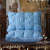 Luxury 100% Goose Down Feather Stuffed Pillows Pinch Pleat Design Neck Protection Bed Pure Cotton Cover Cushion for Sleeping