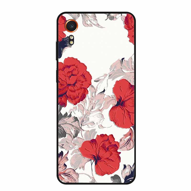 3D Emboss Case For Samsung Galaxy Xcover7 Phone Case Relief Flowers Soft Silicone Back Cover For Samsung Xcover 7 Case Shell Bag