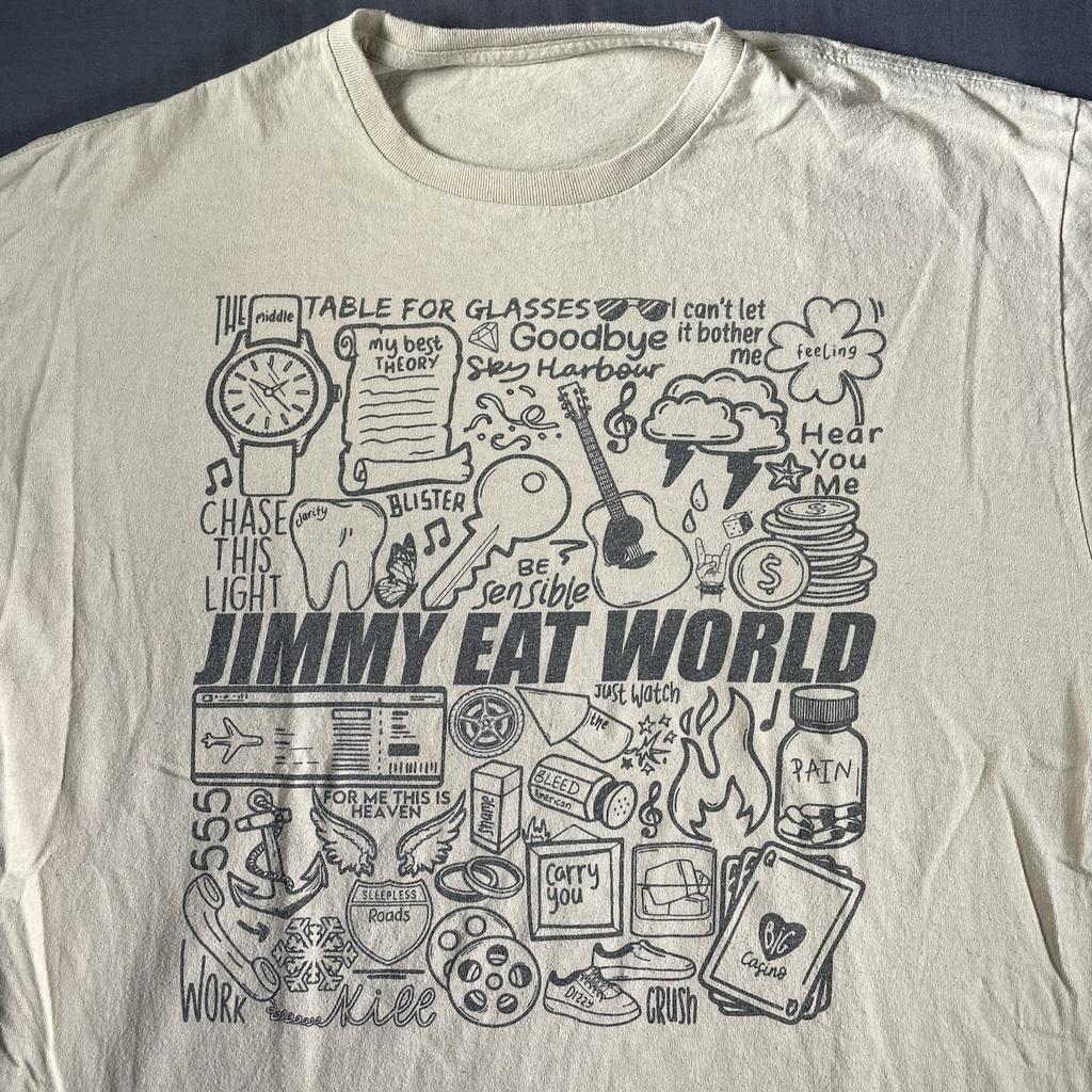 Jimmy Eat World T-Shirt Emo Alternative Rock Musik Grafik Unisex T-Shirt