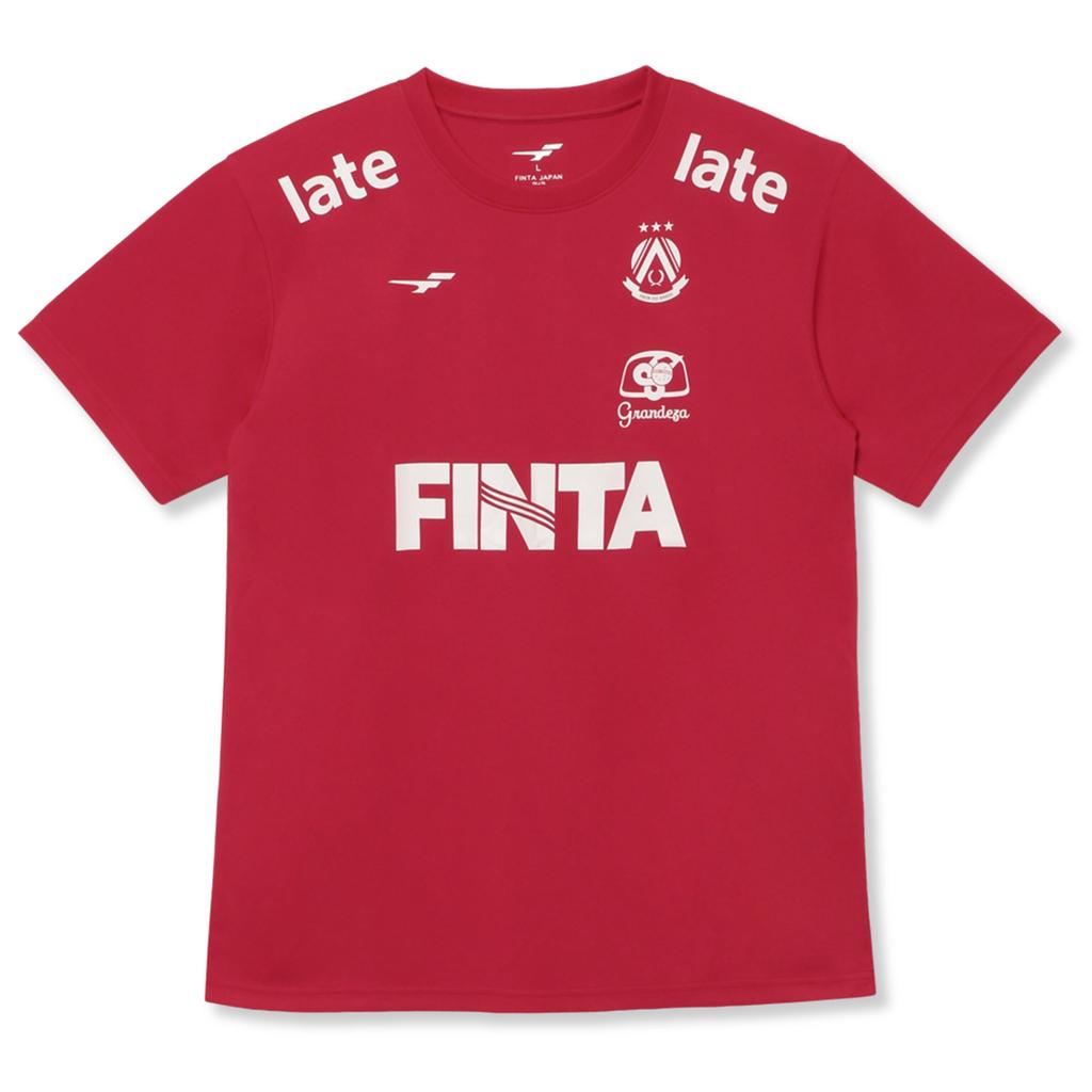 FINTA Soccer Short Sleeve Practice FT4441 Size M Men's Shirt, (7100), Red,