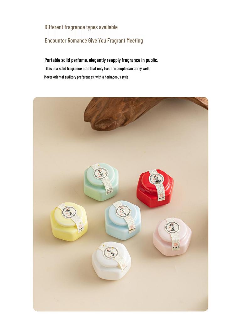 Ancient Style Solid Perfume Gift Box - Long-lasting Fragrance Souvenir