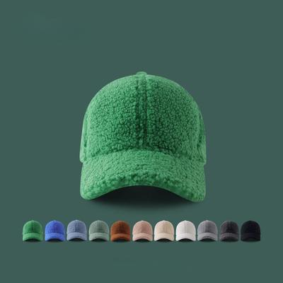 Künstliche Lammwolle Baseballkappe Damen Winter Warmer Hut Herren Outdoor Sport Reisen Baseballkappen Herbst Frühling Hüte