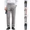 Men's English Gentleman Slim Fit Straight Leg Dress Pants | Casual Business Trousers For Commute