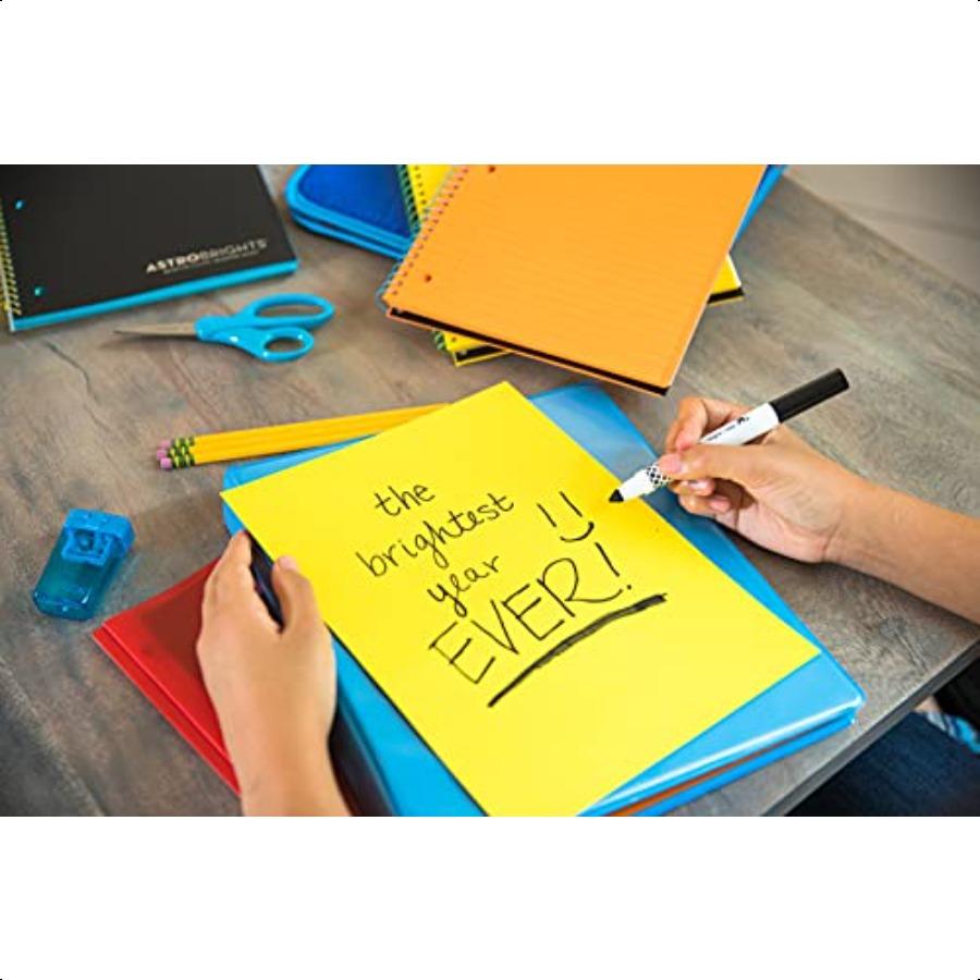 Neenah Astrobrights Bright Color Paper 8 1 2in. X 11in. 24 Lb FSC Certified Solar Yellow Ream Of 5 Sheets 21538