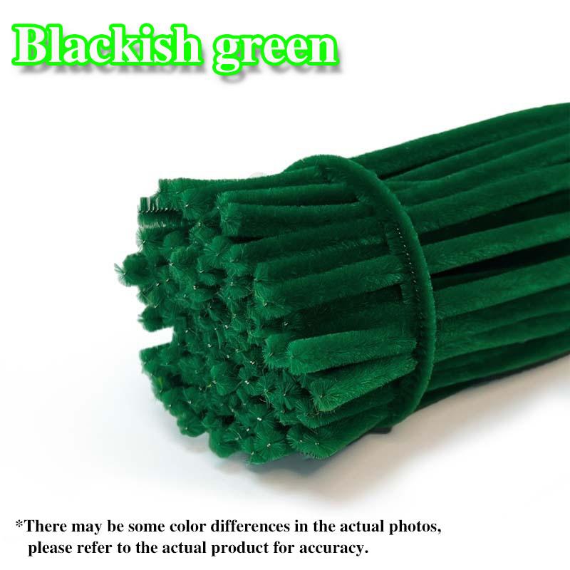 50/100Pcs Chenille Stems Colorful DIY Strips Twist Bar Anvil Wire Plush Strips Handmade Art Materials Toys DIY Craft Supplies