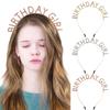 Happy Birthday Girl Headband Sweet Girls Birthday Party Tiara Styling Princess Crown Rhinestone Hair Hoop Fashion Hairband