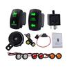 Universal Turn Signal Kit with Horn Reverse Hazard Light Flasher RelayFuse Wire Suitable for UTV ATV Golf SXS Waterproof
