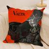 Black C-CloverS Cushion Cover Soft Plush Double-Sided Decorative Pillow Cover Cozy Sofa Cushion Case Home Gift for Living Room