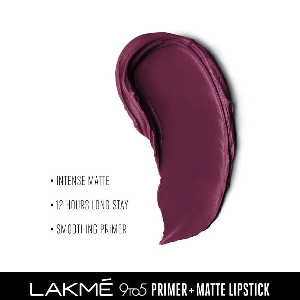 Праймер + Матовая помада для губ Гранатовый пунш (3,6 г), Primer + Matte Lipstick Garnet Punch,  Lakme