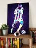 Messi Retro Stil Affisch Fotbollsspelare Metallskylt Vintage Metallplatta Anpassade Fotbolls Tennplåtar för Väggkonst Dekoration Dekor