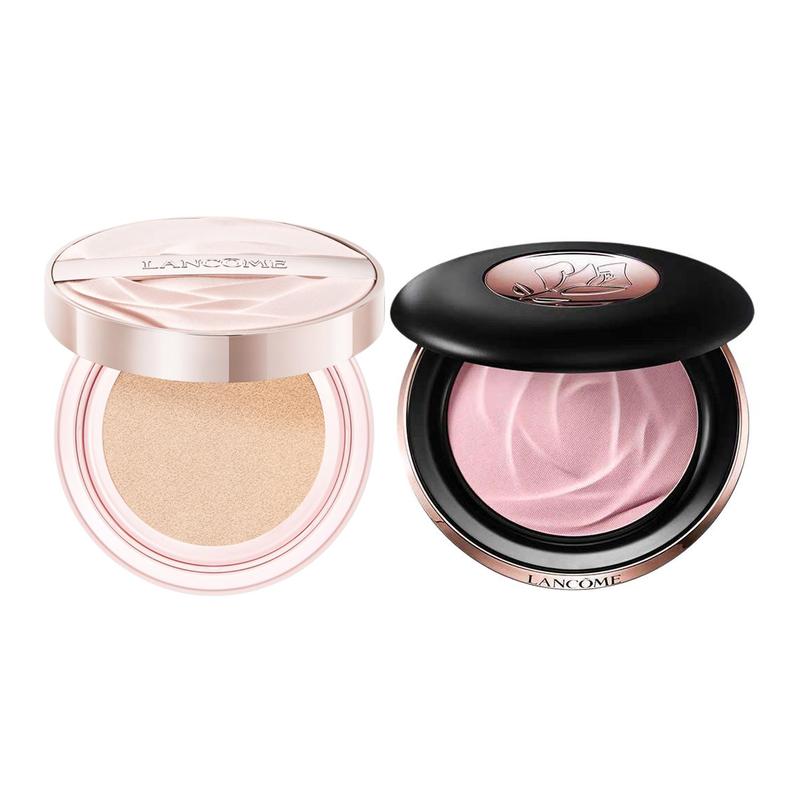 Lancôme It s My Watery Cushion Powder Makeup Set, Skin Color Modification + Two-piece set: air cushion #W10 + powder #01 розовый