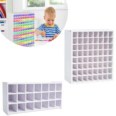 21/64 Grids Marker Storage Rack Wall Mounted Paint Bottle Rack  Art Supply Storage