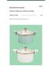 Large Capacity Non-Stick Enamel Soup Pot - Multi-Functional Double-Handled for Low Pressure Cooking