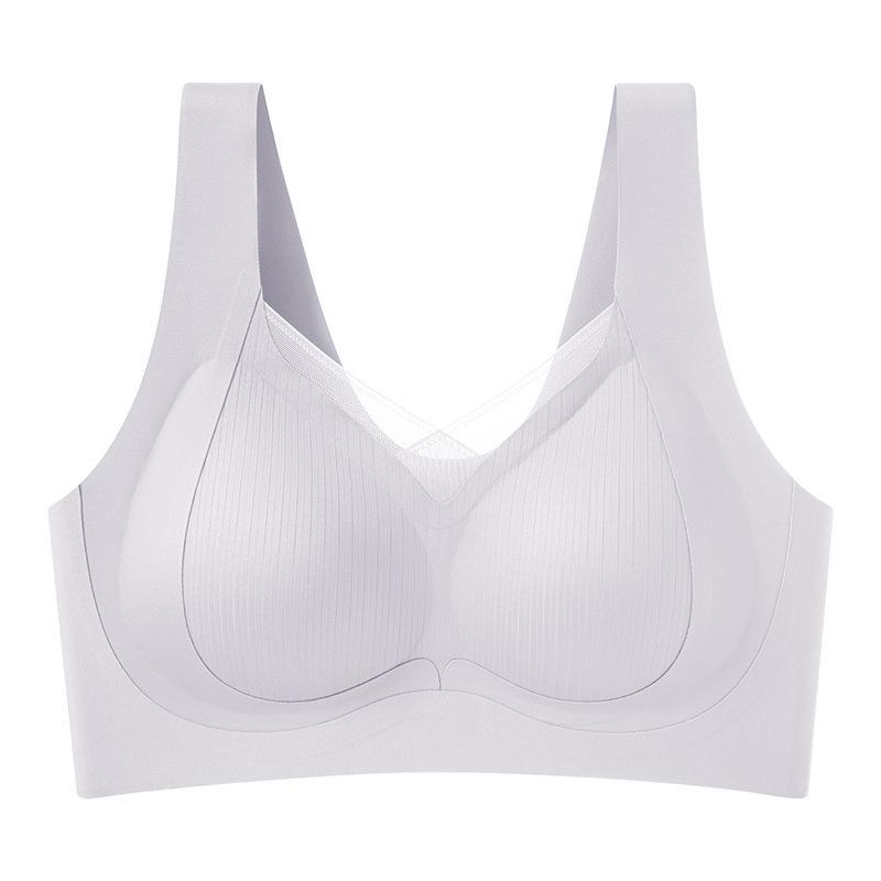 Seamless Women's Underwear: Small Chest, Side Support, Anti-Sagging Bra, Plus Size, Adjustable Lift, Soft, Fixed Cups.