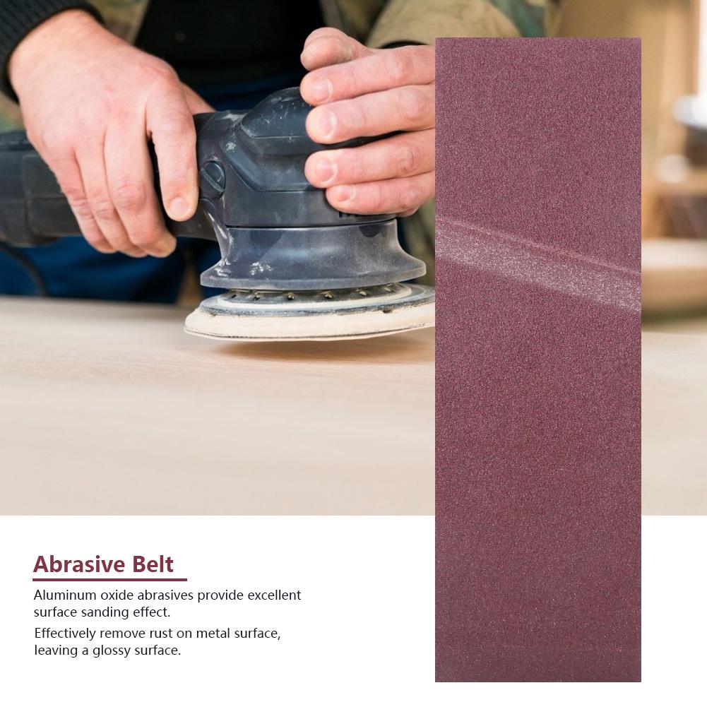 10pcs 533x75mm Sanding Belt 21x3 Inch Abrasive Band for Belt Sander 40 180 Grit (40#)