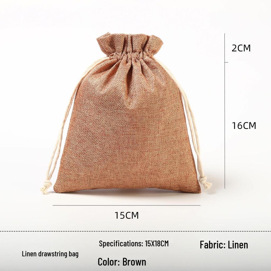 Custom Drawstring Wenwan, Cotton, Linen, or Rice Bag