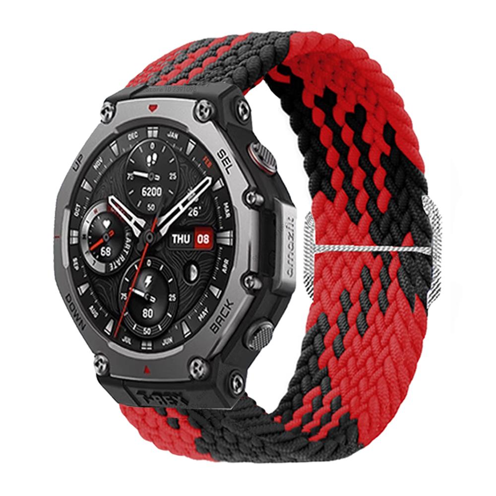 Nylon-Schlaufe für Amazfit T-rex 3 Smartwatch Sportarmband Armband für Tyrannosaurus T-Rex 3 Geflochtenes Armband Zubehör