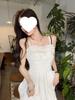 Women's Summer Sweet French Waist-Slimming Sling Dress