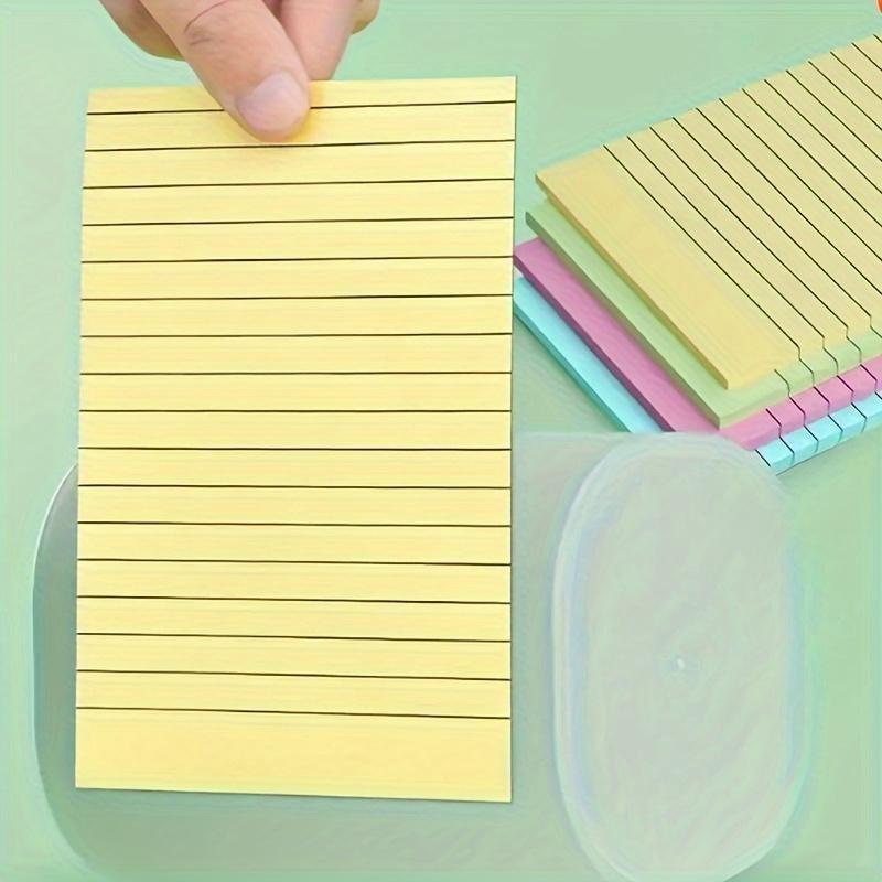 400 Pages Sticky Notes Set Portable Lined Adhesive Memo Pads for Note Taking Office Home and School Use Paper Material