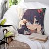 Lustige Anime Rikka Takanashi Quadratische Kissenhülle Kissenbezug Kissenhülle Dekokissenbezug für Zuhause Sofa Wohnzimmer