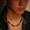 Collar Hombre Bohemia White Black Soft Polymer Beads Necklace Men Collier Homme Male Necklace for Men Women Collana Uomo