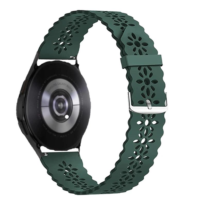Sport Lace Band for Samsung Galaxy Watch 4/5/5 Pro/6 classic/Active 2 Silicone 20mm 22mm Strap Women Bracelet Huawei Gt 4-3-2-2e